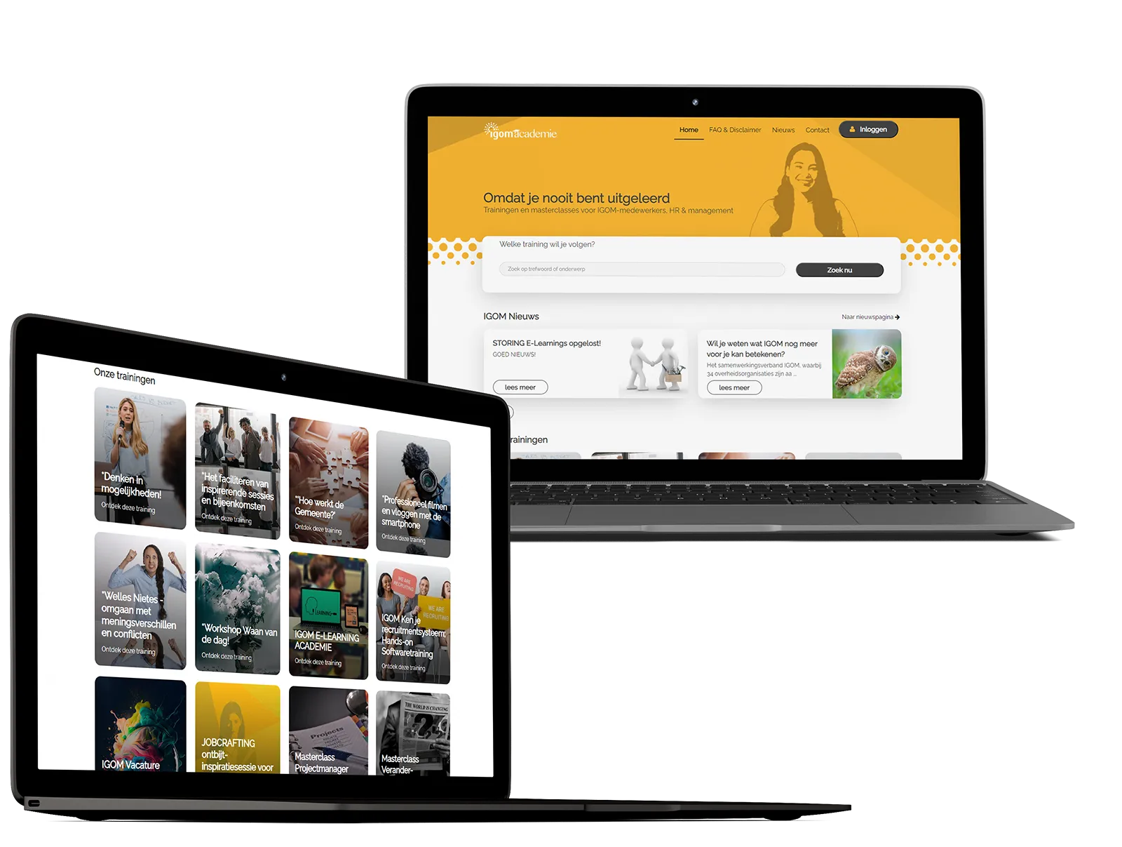 Cursusadministratie Software- Website Frontportal