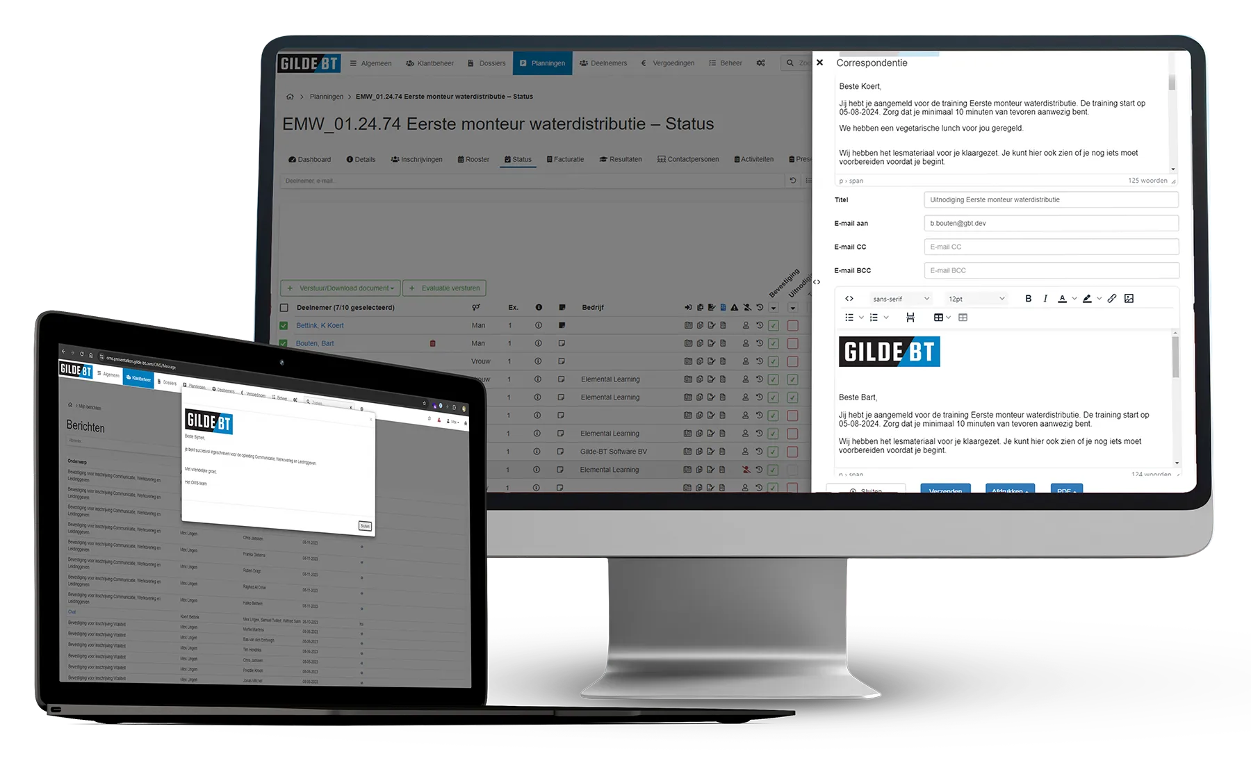 Cursusadministratie Software- Website Frontportal