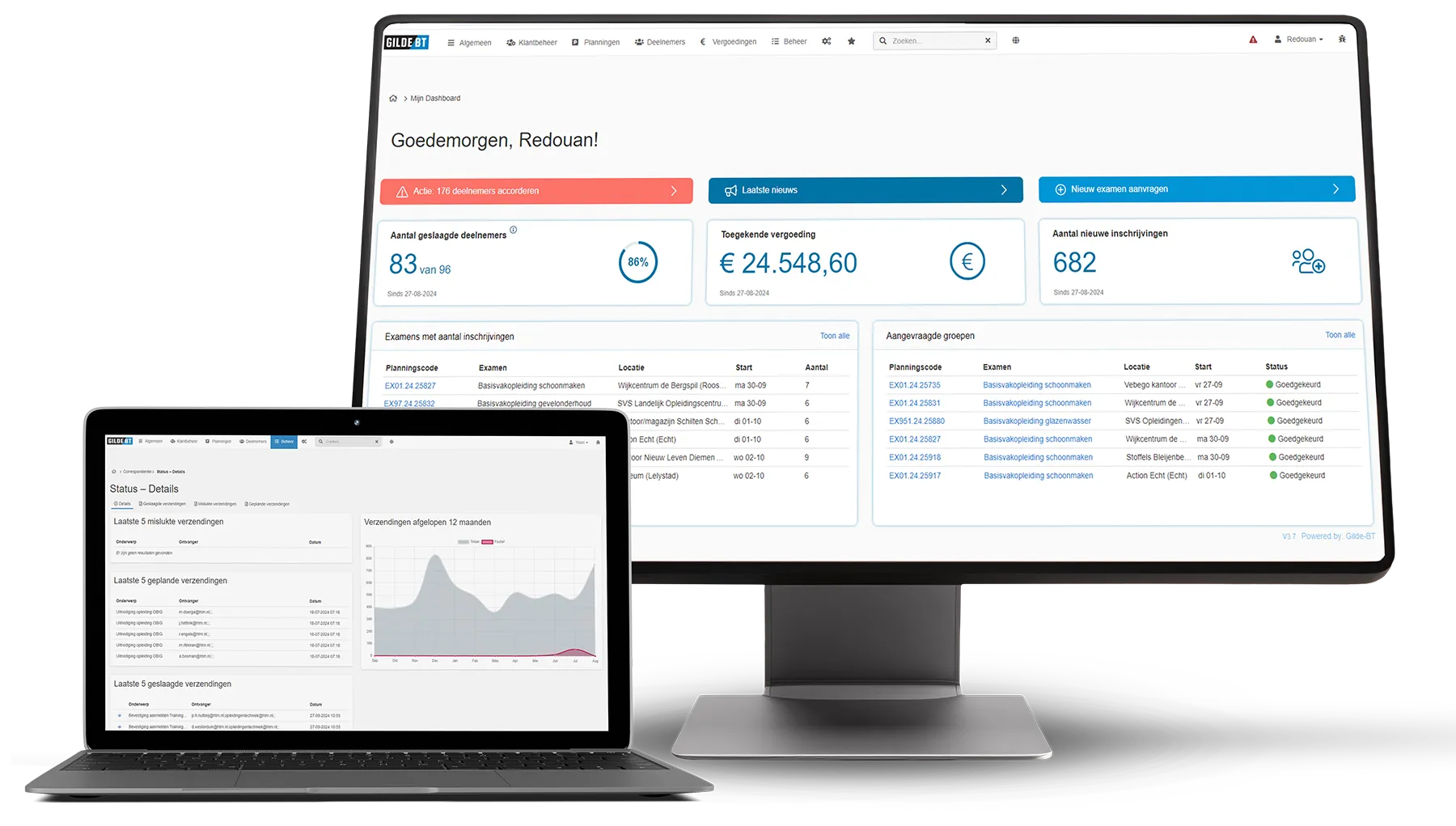 Cursusadministratie Software- Website Frontportal