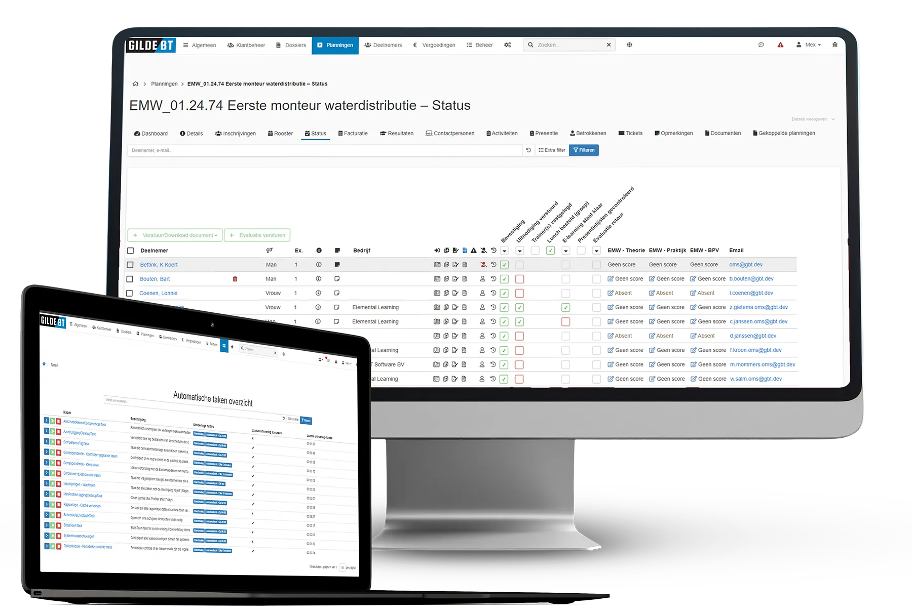 Cursusadministratie Software- Website Frontportal